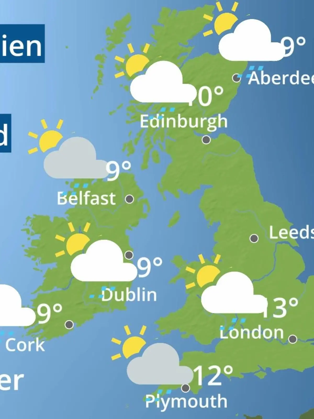 Bild zu: "England, Schottland, Wales: Wie wird das Wetter?"