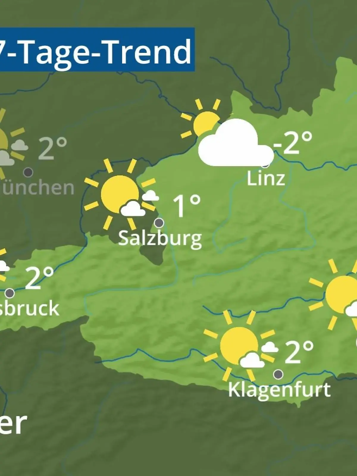 Bild zu: "Österreich: Wie wird das Wetter?"