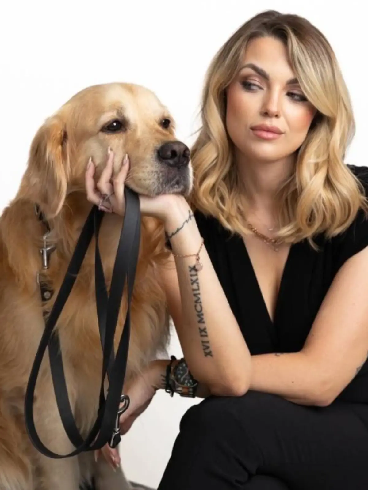 Stefanie Pieper mit Golden Retriever 