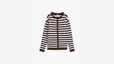 Feinstrickjacke mir Streifen