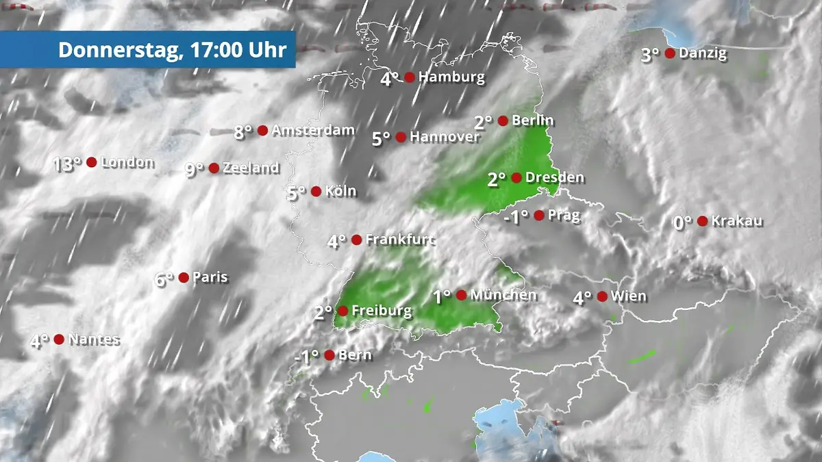Neuer Regen zieht rein Der Regen- und Wolkenfilm für 48 Stunden