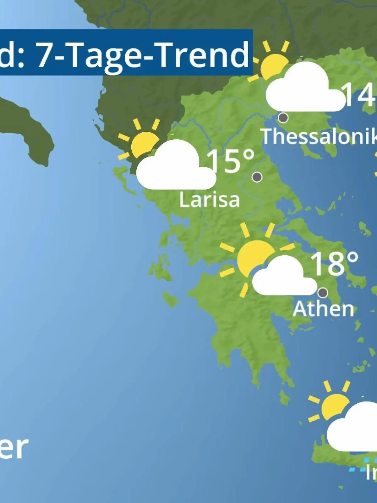 Bild zu: "Griechenland: Wie wird das Wetter?"