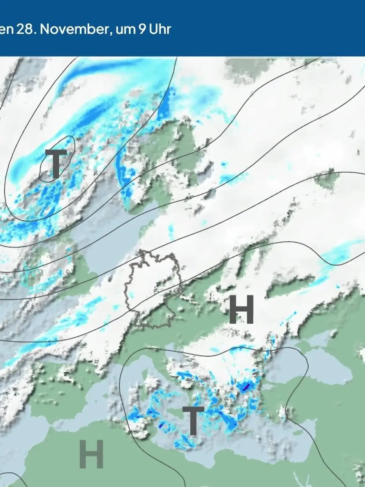 Bild zu: "Die Wetterlage der kommenden 5 Tage"
