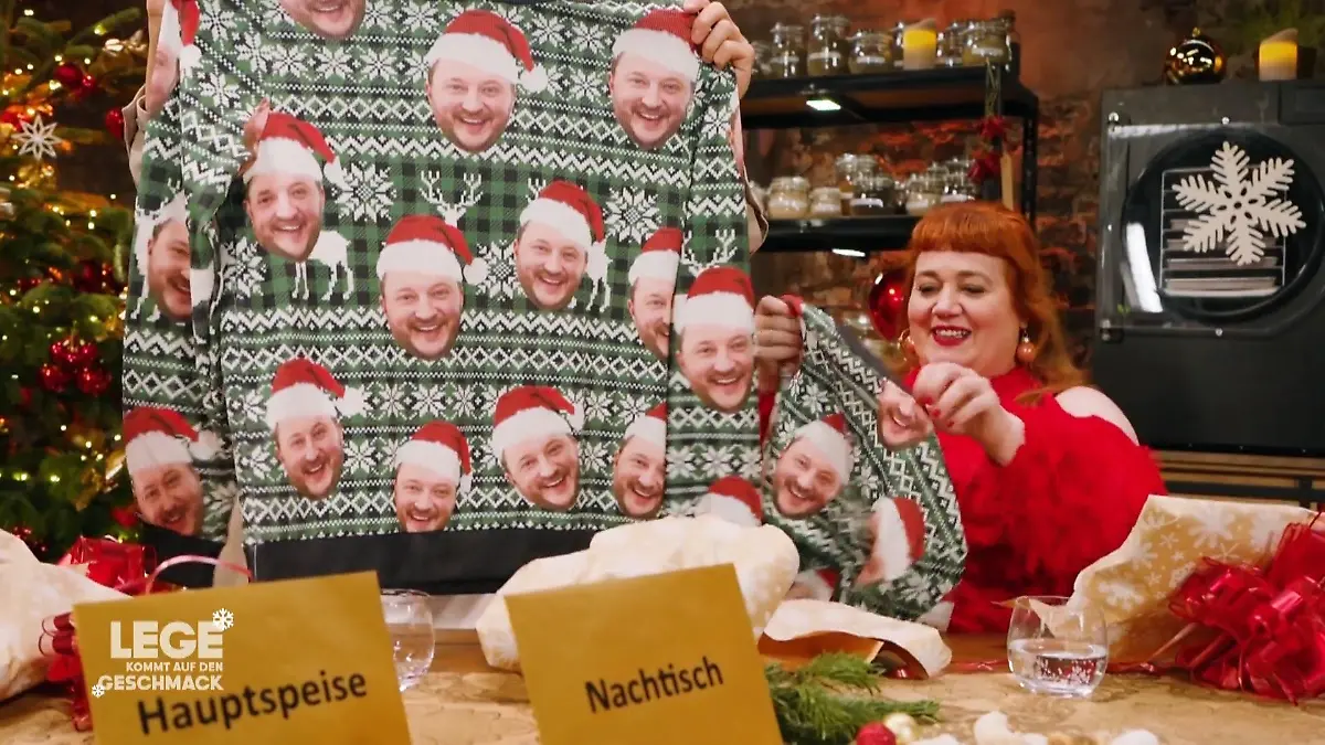 Lege sorgt für besondere Weihnachtsgeschenke Lustige Überraschung