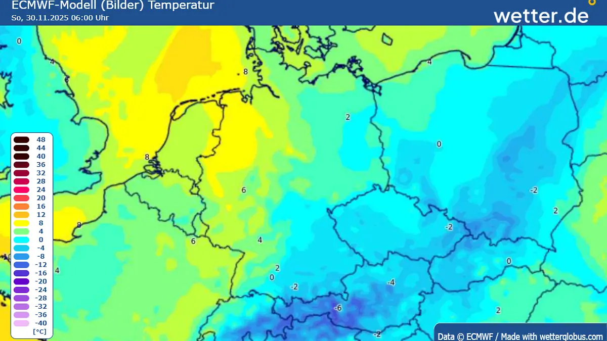 Krasse Temperaturunterschiede in Deutschland