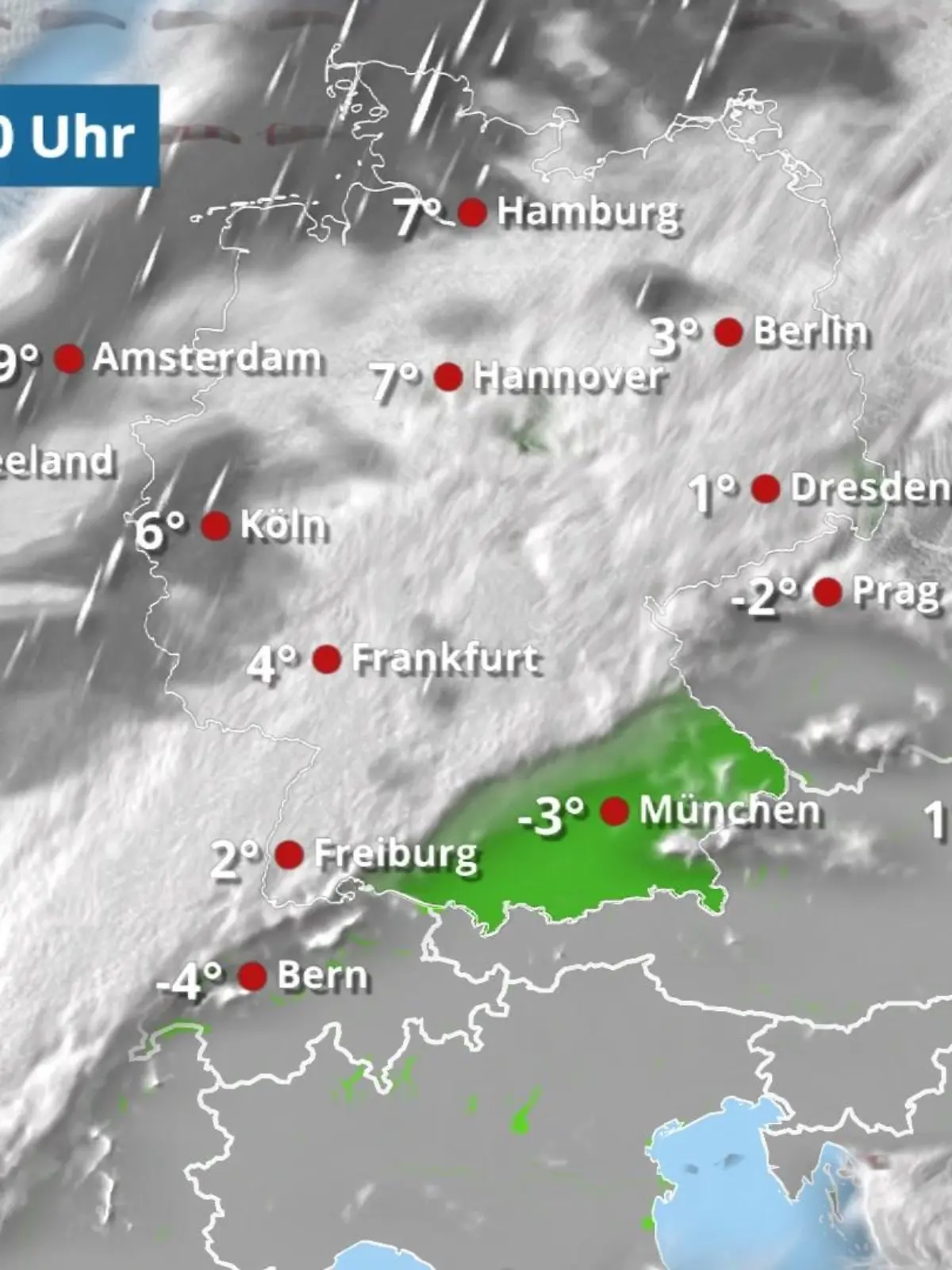 Bild zu: "Wolkendecke wärmt Deutschland - nur den Südosten nicht"