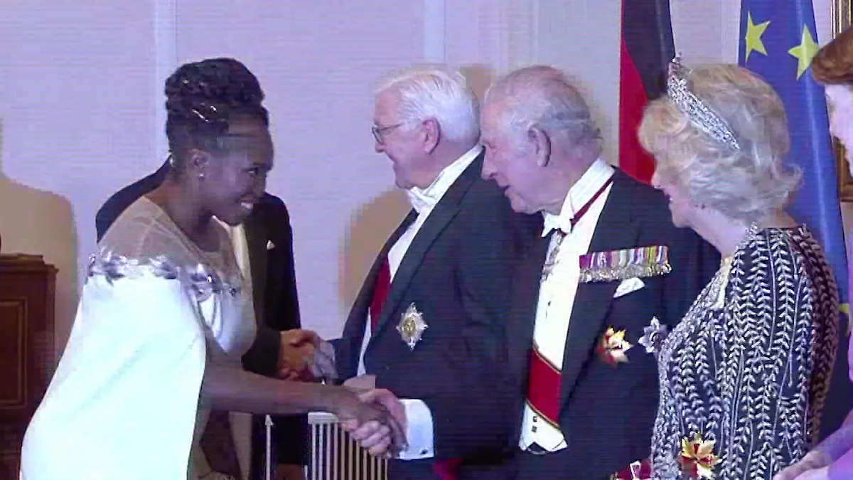 Motsi Mabuse beim Staatsbankett für König Charles und Camilla So lief das Treffen in Berlin