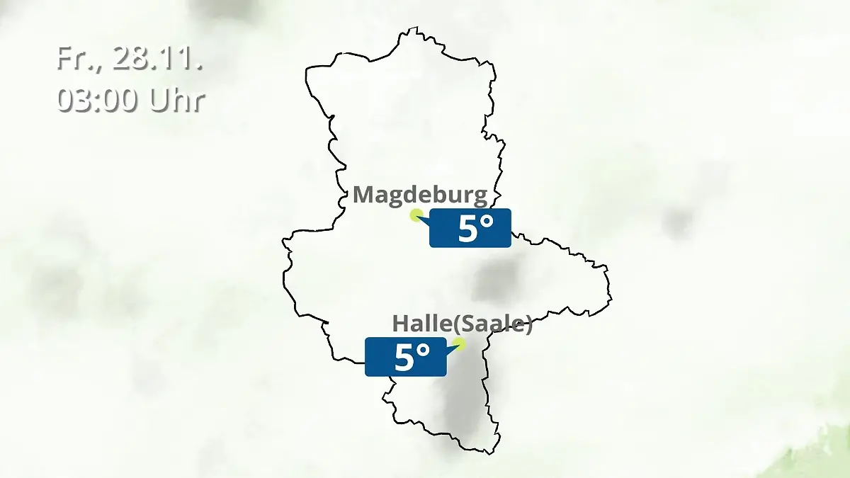 Sachsen-Anhalt: Wie wird das Wetter? Regen und Wolkenfilm für Halle und Magdeburg