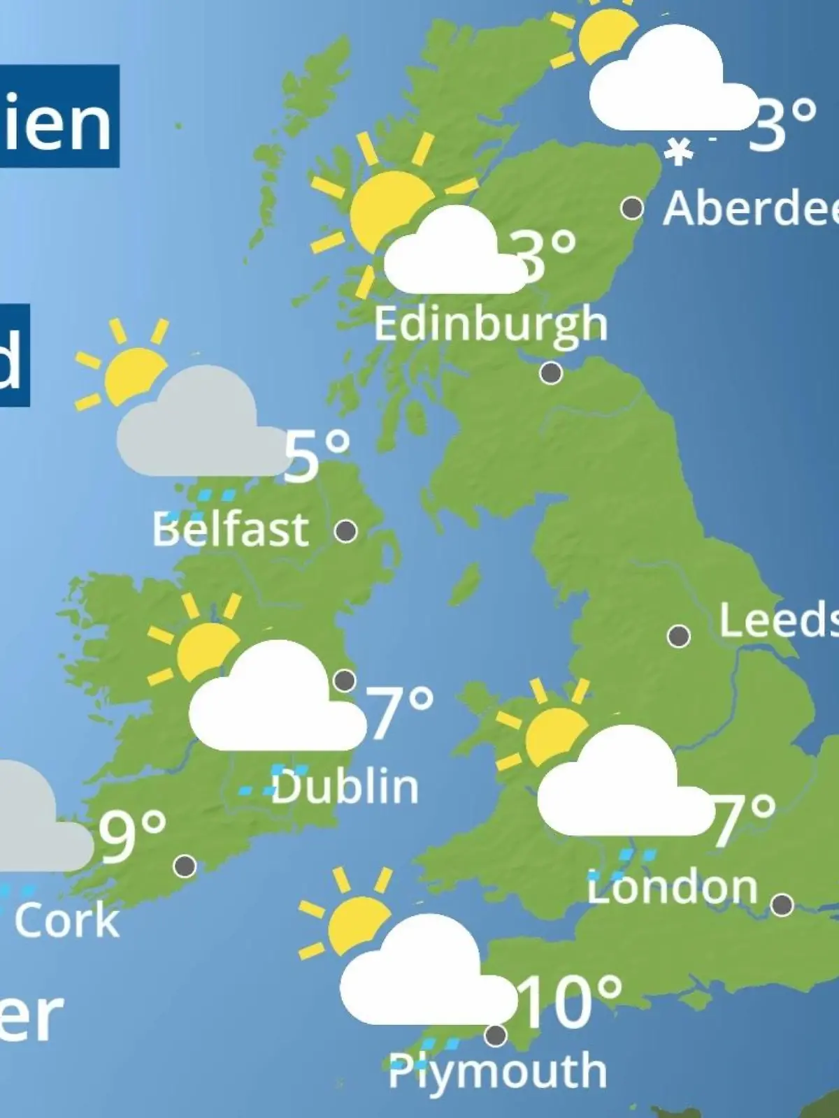 Bild zu: "England, Schottland, Wales: Wie wird das Wetter?"