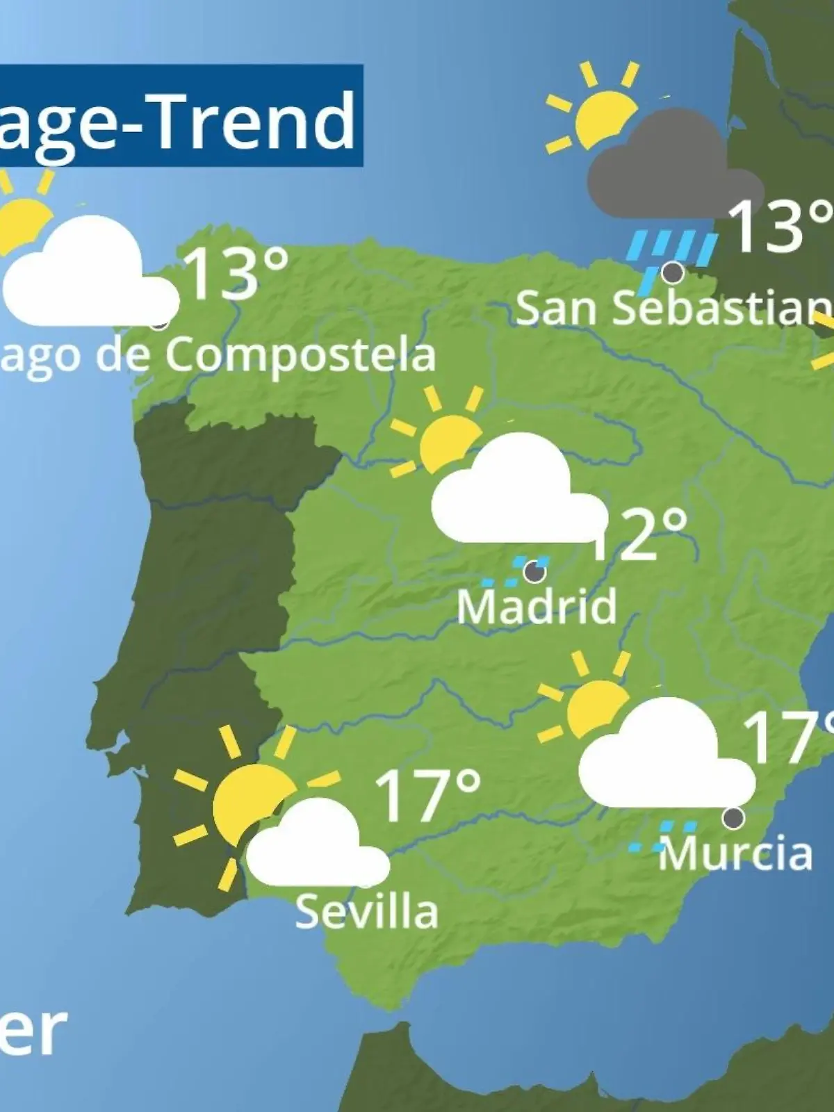 Bild zu: "Spanien: Wie wird das Wetter?"
