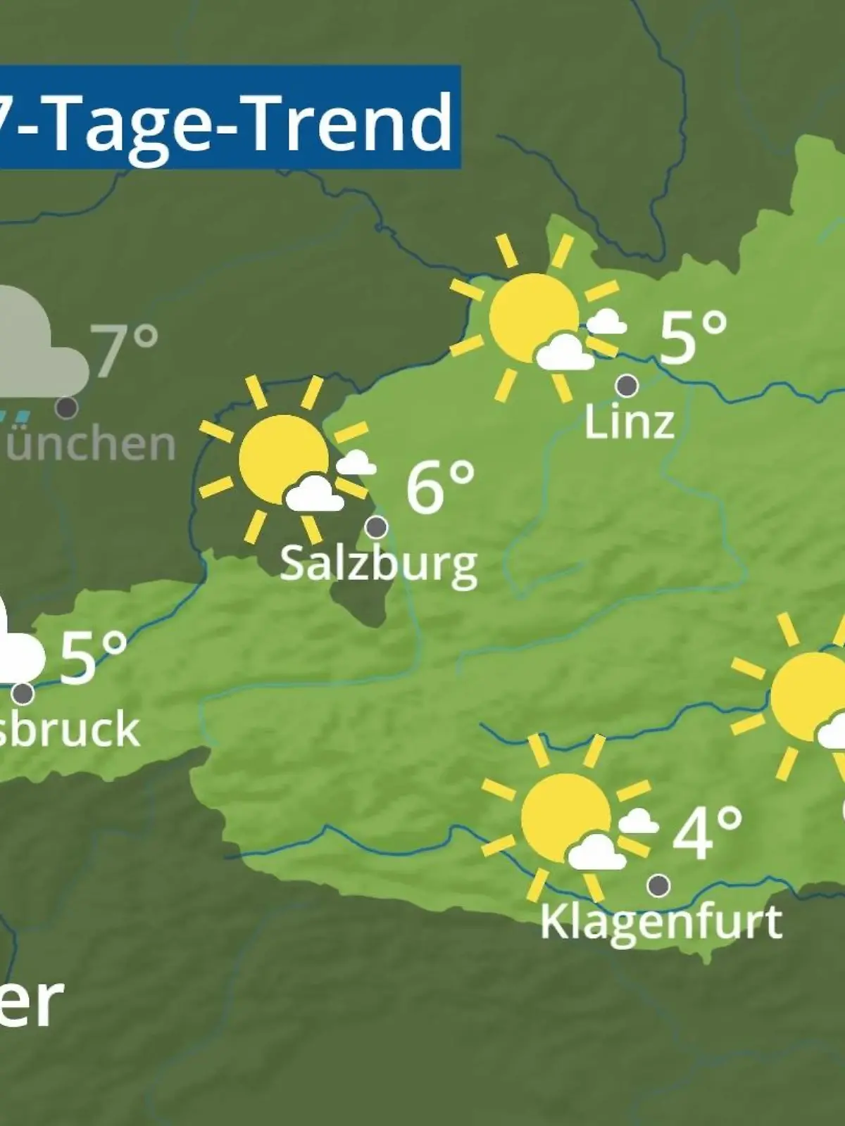 Bild zu: "Österreich: Wie wird das Wetter?"