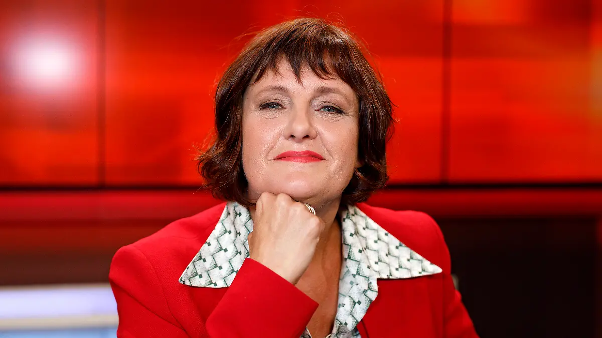 Annette Dittert in der ARD-Talkshow hart aber fair im WDR Fernsehstudio A. Köln, 30.09.2019 *** Annette Dittert on ARD t