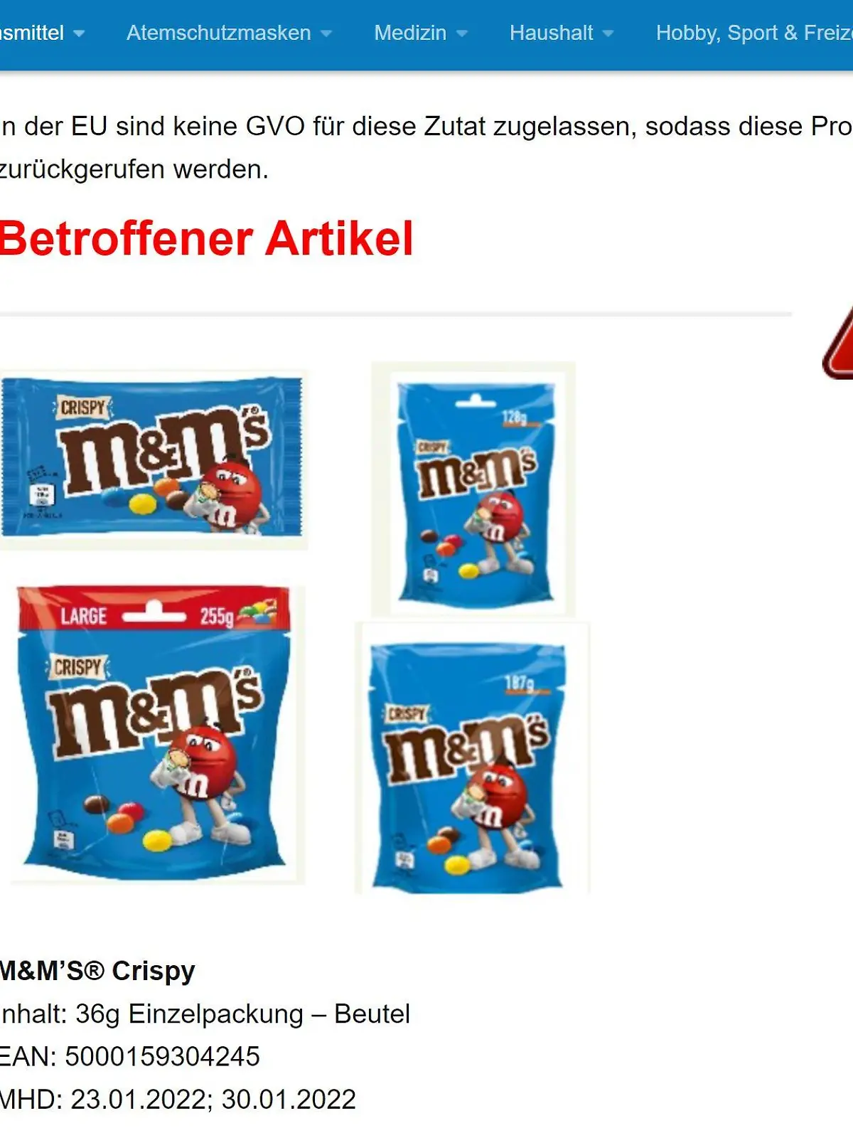 M&M's Crispys