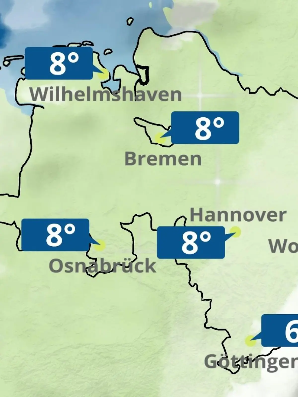 Bild zu: "Bremen und Niedersachsen: Wie wird das Wetter?"