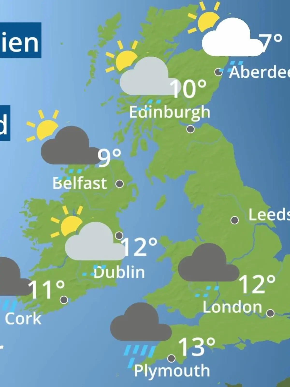 Bild zu: "England, Schottland, Wales: Wie wird das Wetter?"