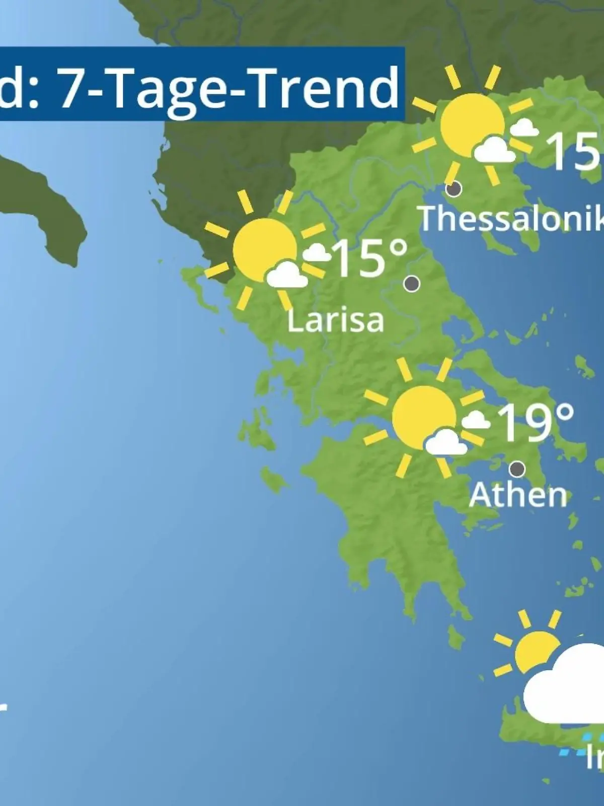 Bild zu: "Griechenland: Wie wird das Wetter?"