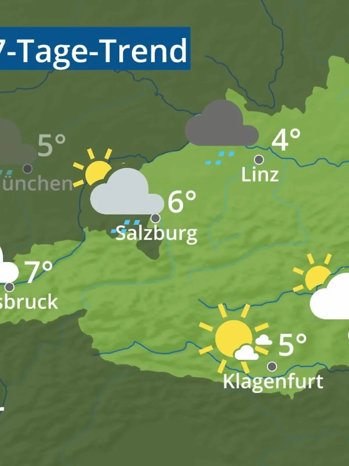Bild zu: "Österreich: Wie wird das Wetter?"