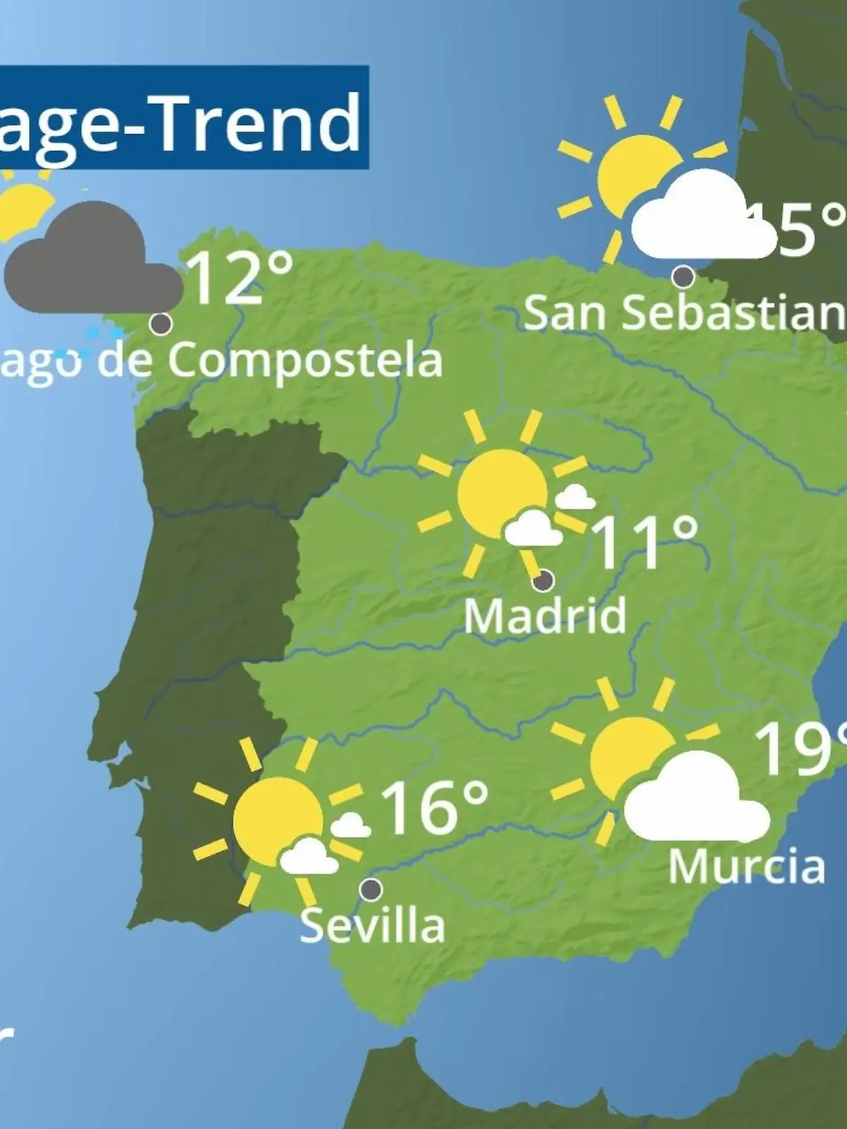 Bild zu: "Spanien: Wie wird das Wetter?"