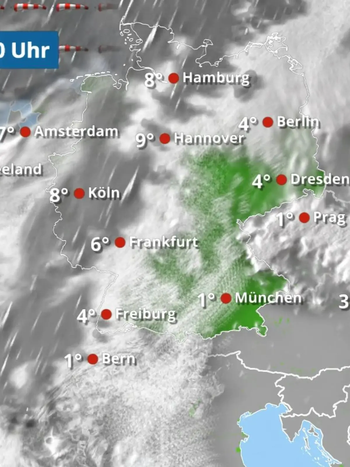 Bild zu: "Neuer Regen kommt im Westen an"