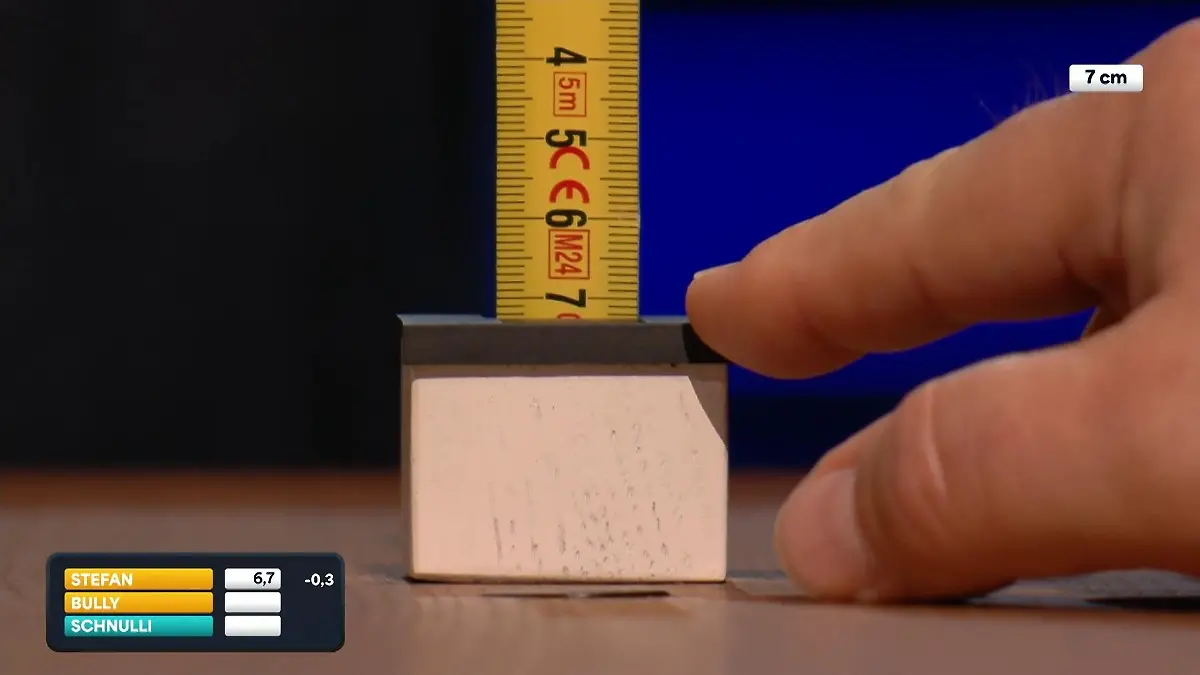 „Maßband schätzen“ sorgt für großes Staunen! Stefan und Bully gegen irgendson Schnulli