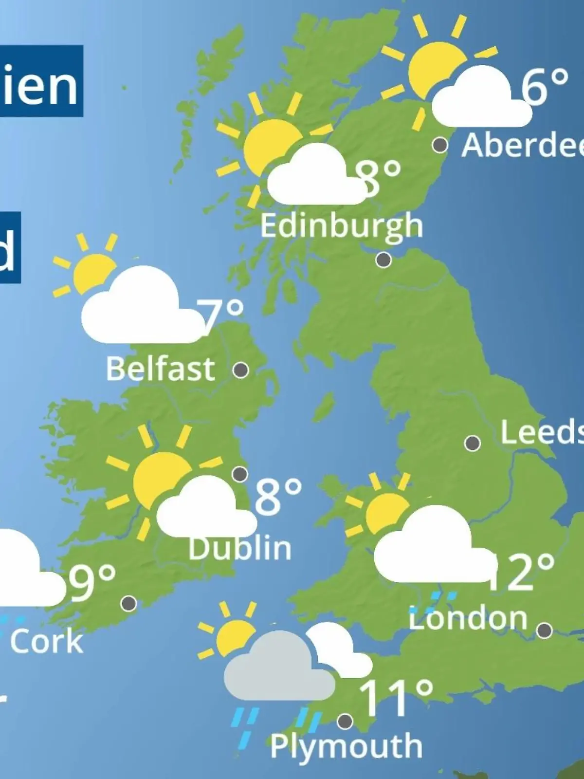 Bild zu: "England, Schottland, Wales: Wie wird das Wetter?"