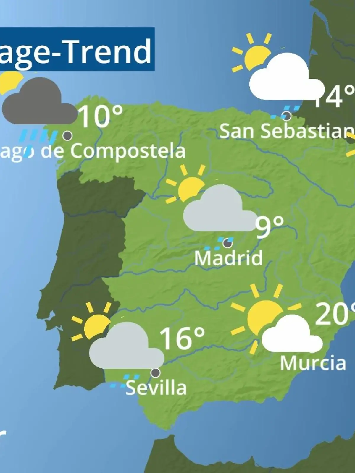 Bild zu: "Spanien: Wie wird das Wetter?"