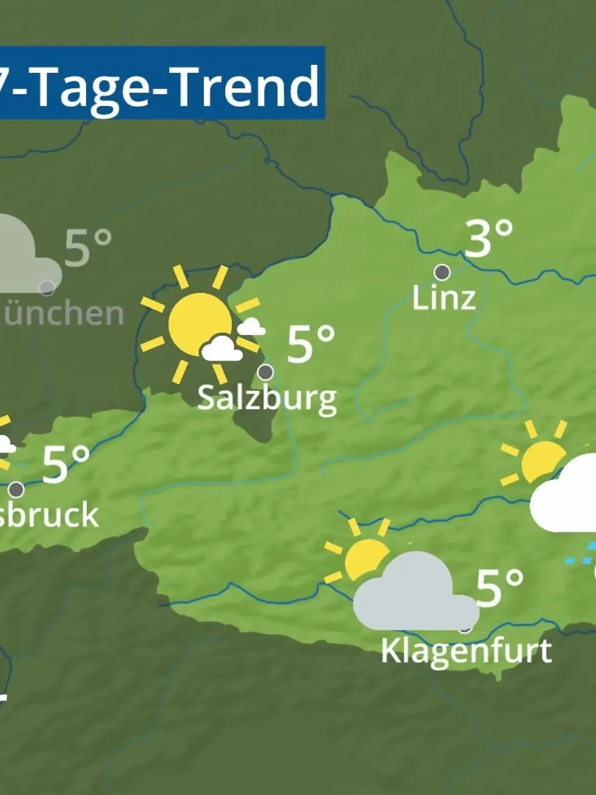 Bild zu: "Österreich: Wie wird das Wetter?"