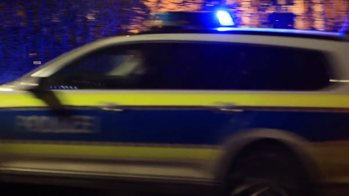 Nächtlicher Polizeieinsatz (Symbolfoto) 