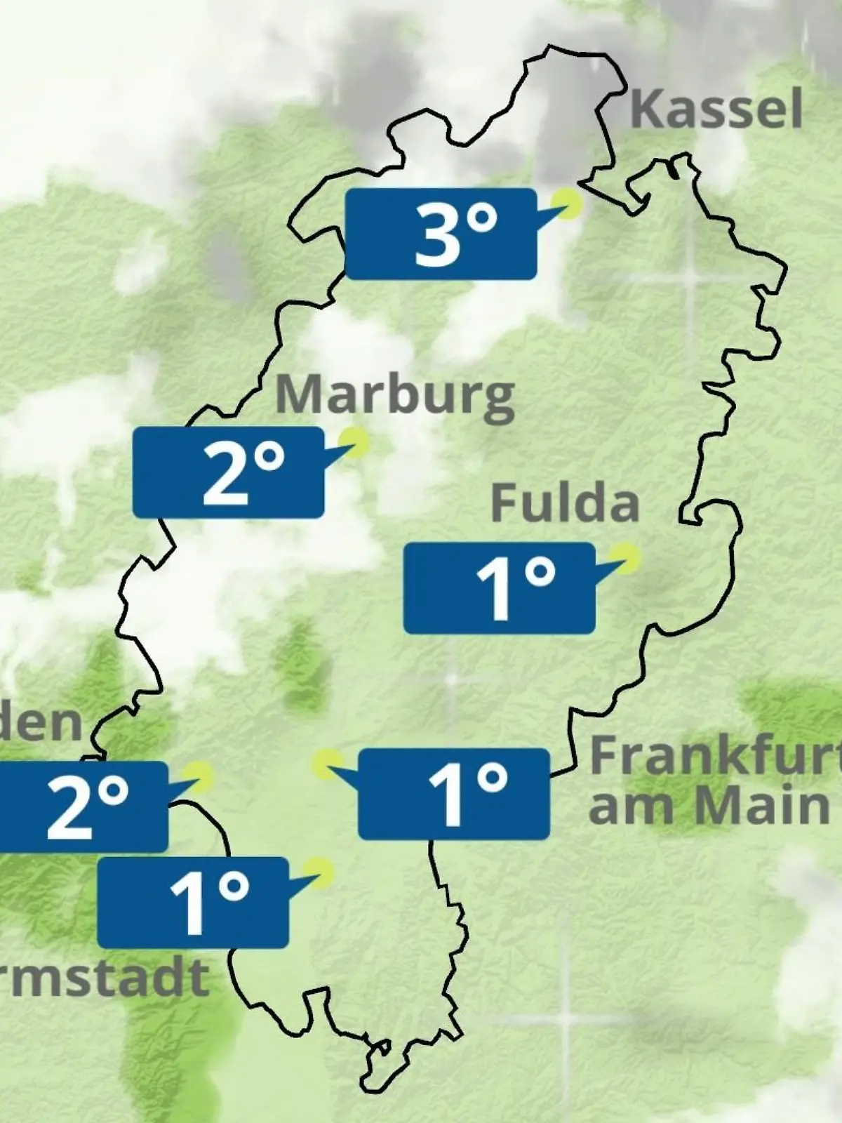 Bild zu: "Hessen: Wie wird das Wetter?"