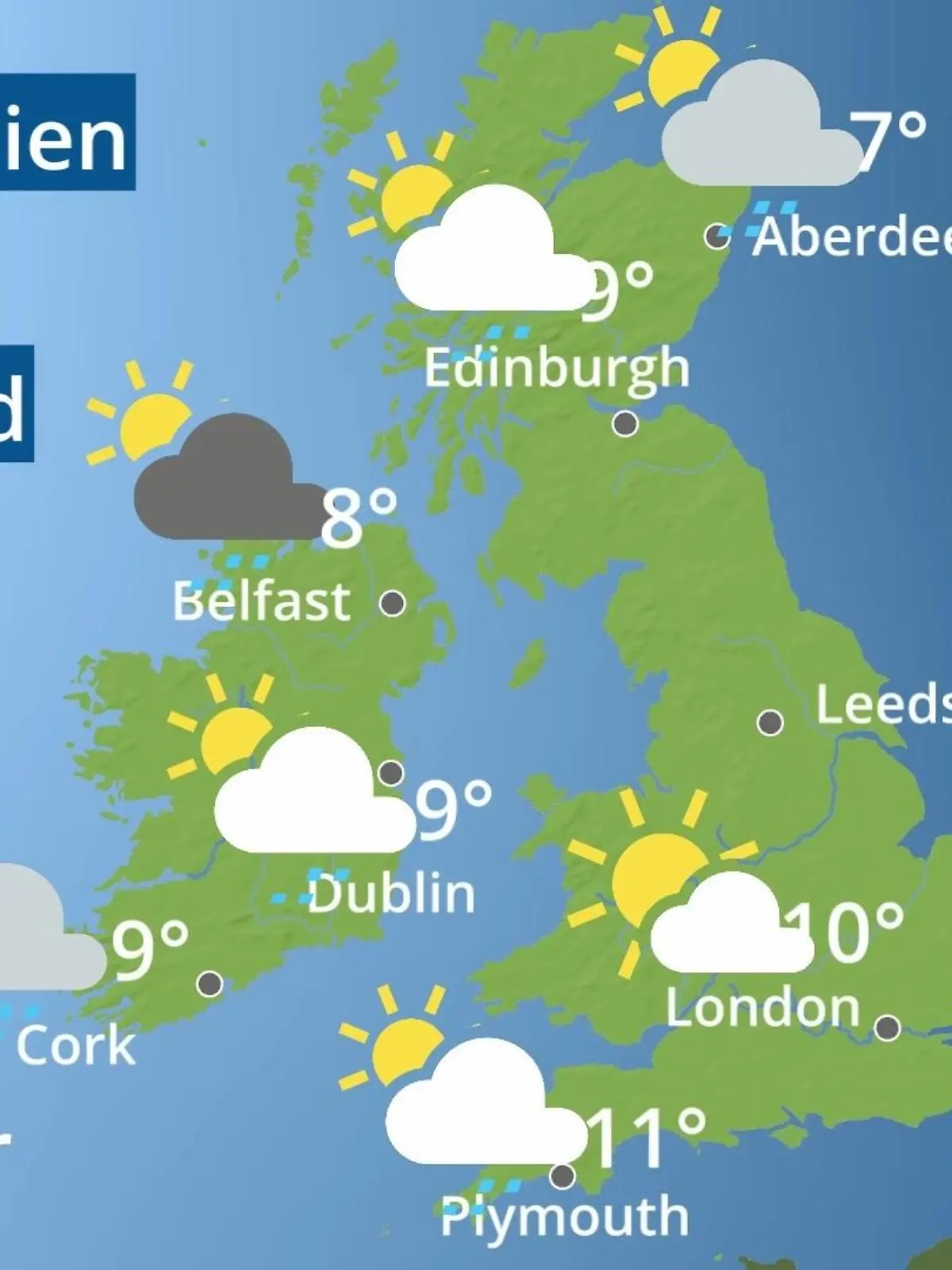 Bild zu: "England, Schottland, Wales: Wie wird das Wetter?"