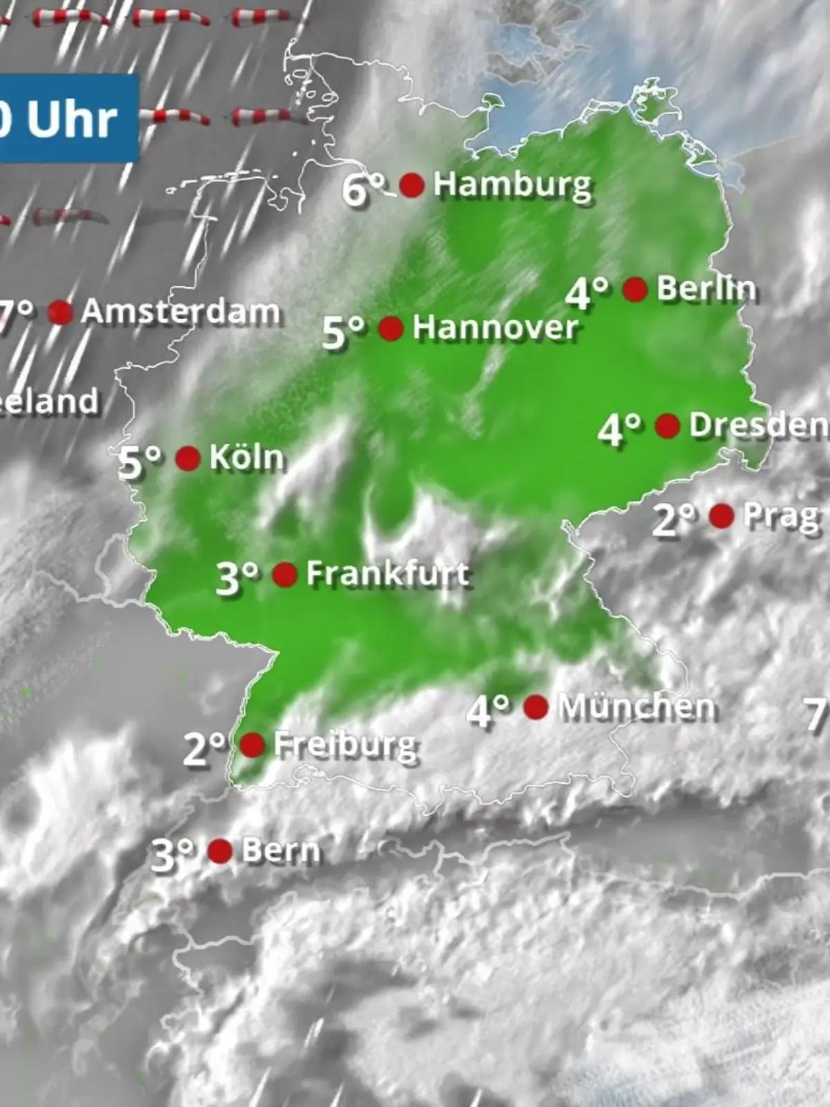 Bild zu: "Dickes Regenband trifft uns kaum"