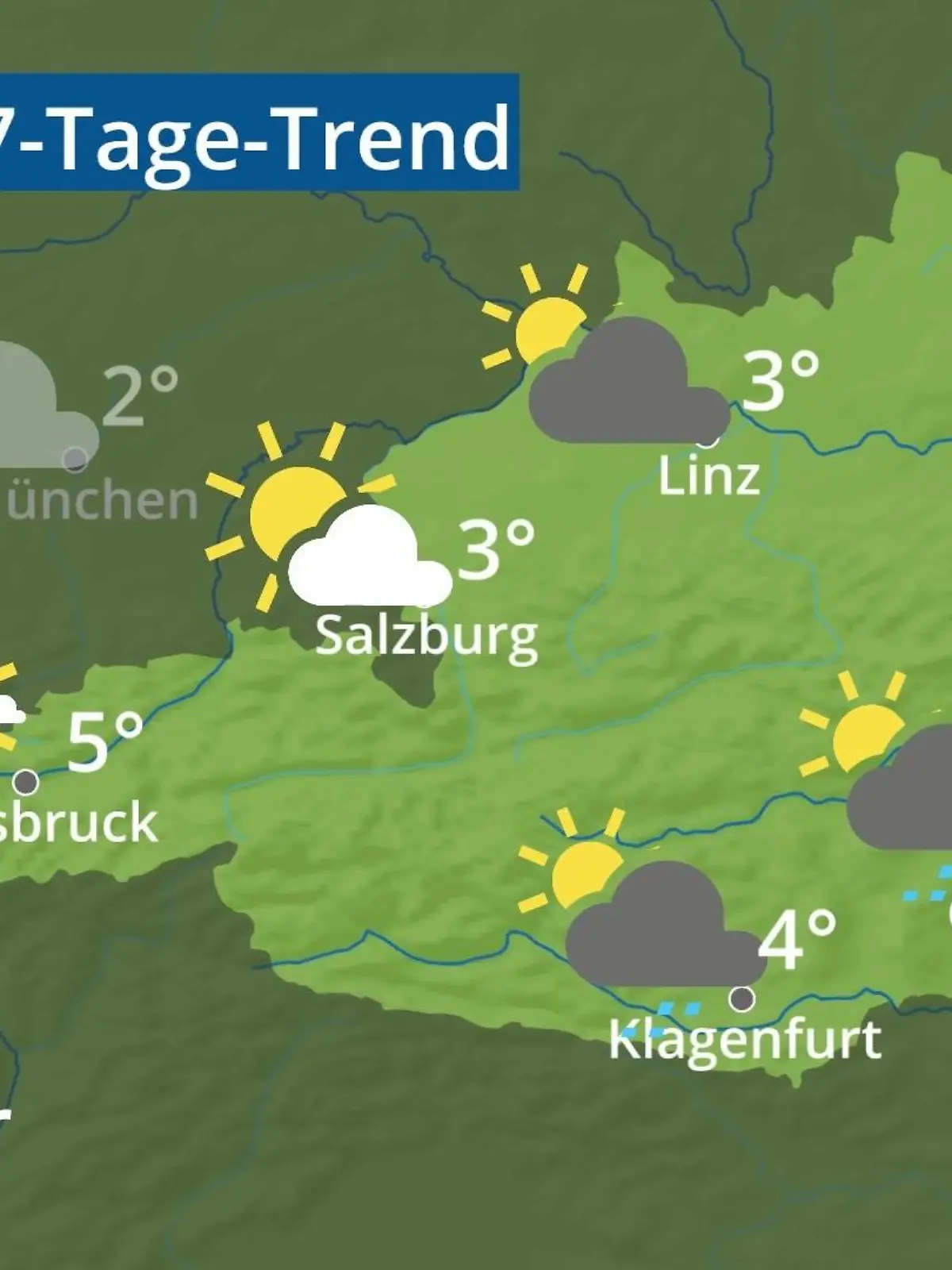 Bild zu: "Österreich: Wie wird das Wetter?"