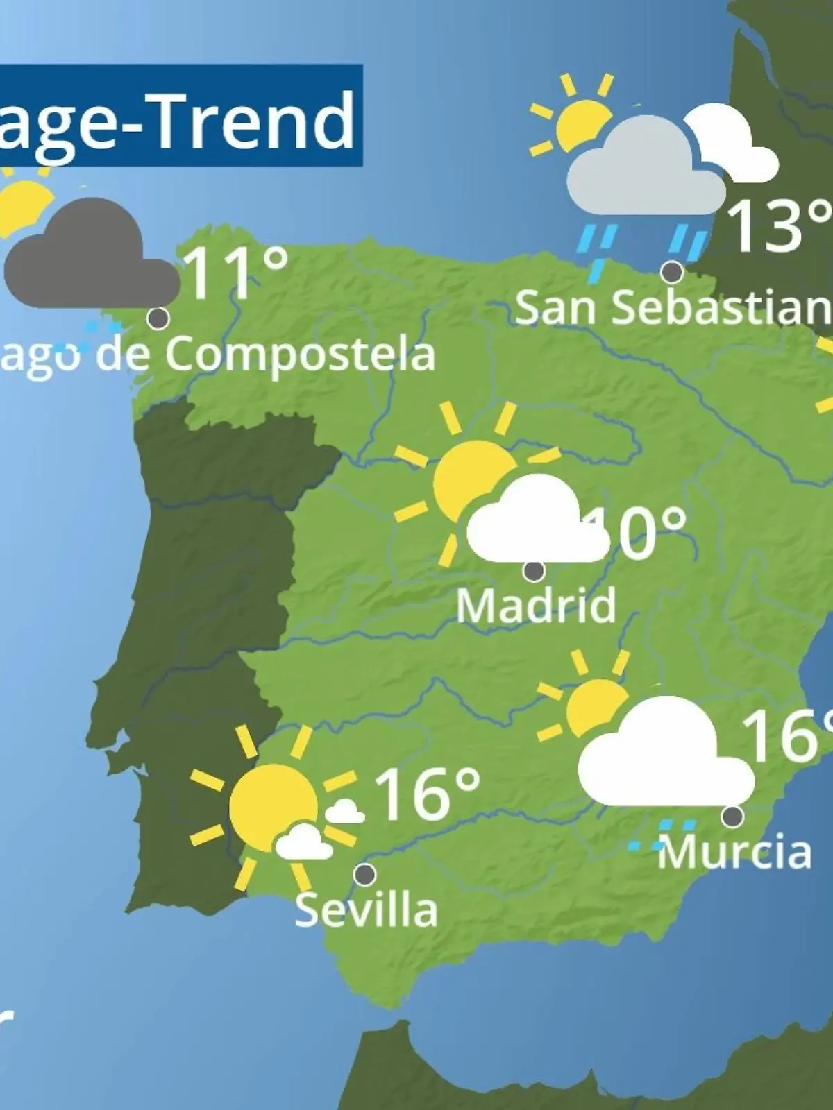 Bild zu: "Spanien: Wie wird das Wetter?"