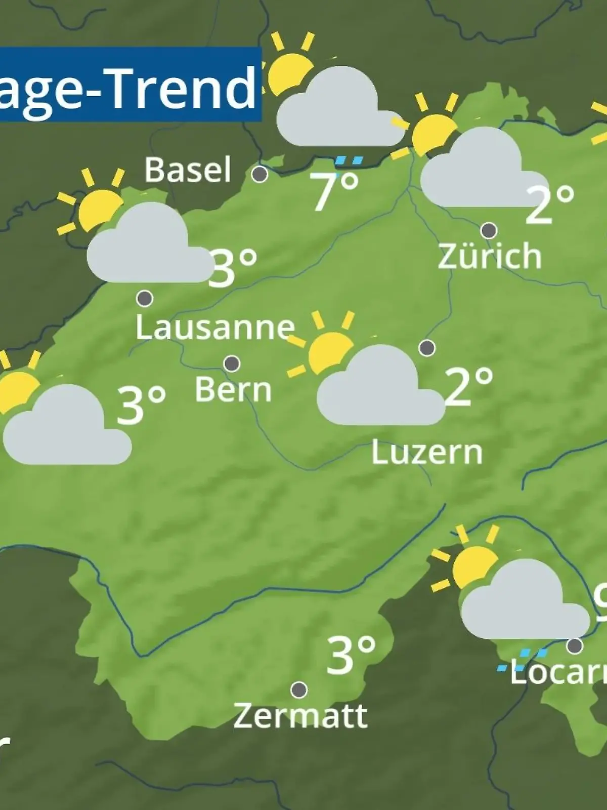 Bild zu: "Schweiz: Wie wird das Wetter?"