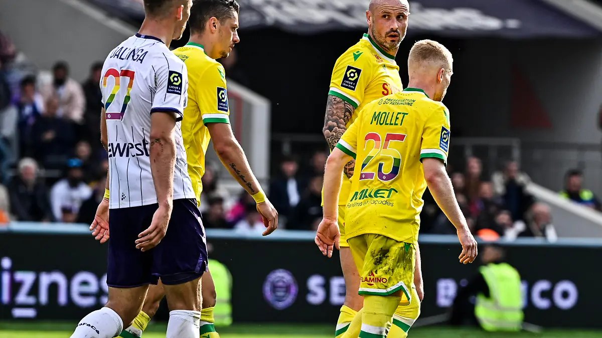 Nicollas Pallois fcn FOOTBALL : Toulouse vs Nantes - 35eme Journee de L1 UBEREATS - Toulouse - 14/05/2023 ThierryBreton/Panoramic PUBLICATIONxNOTxINxFRAxITAxBEL