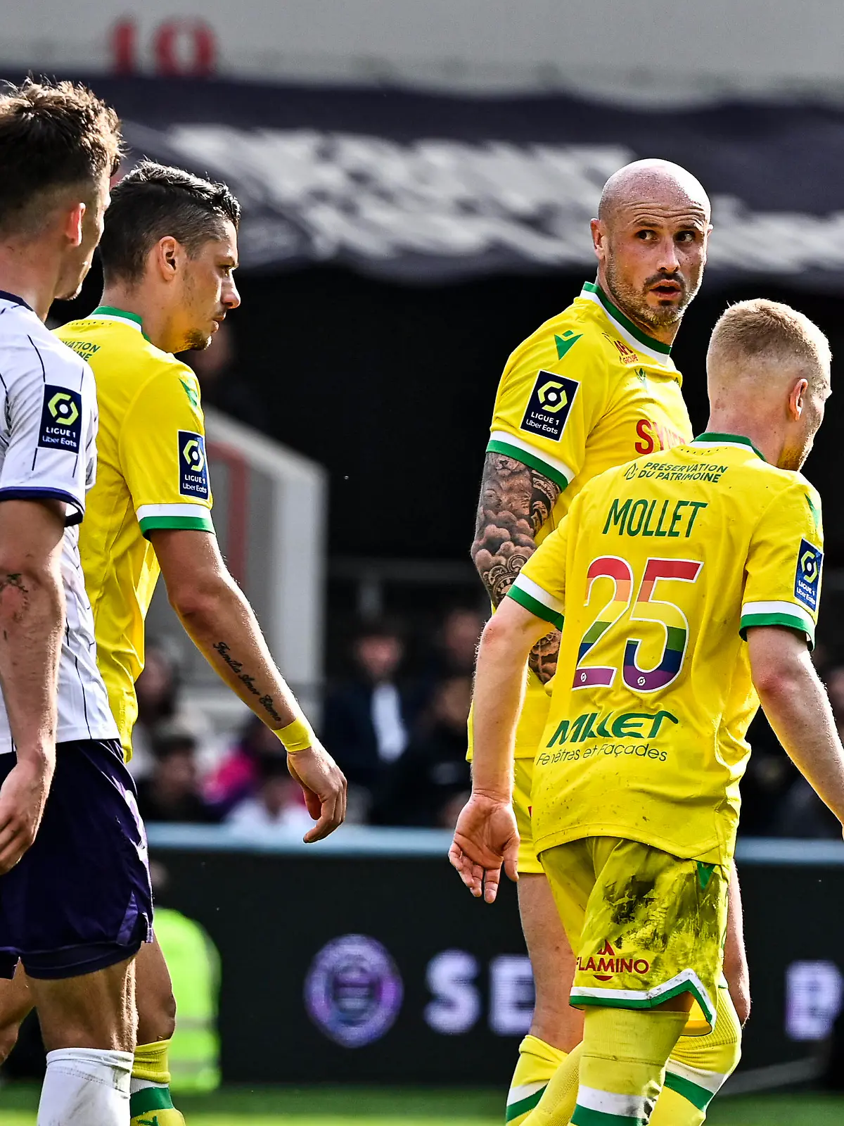 Nicollas Pallois fcn FOOTBALL : Toulouse vs Nantes - 35eme Journee de L1 UBEREATS - Toulouse - 14/05/2023 ThierryBreton/Panoramic PUBLICATIONxNOTxINxFRAxITAxBEL