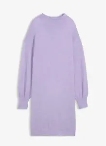 Meliertes Strickkleid in Zartflieder