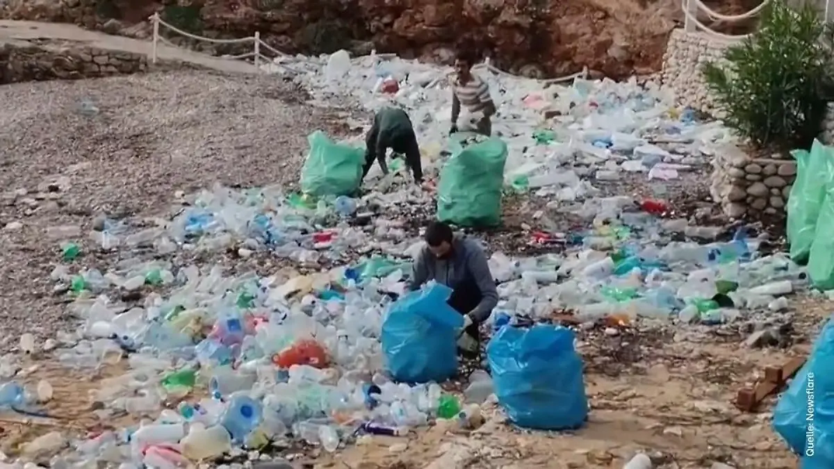 Plötzlich riesige Müllberge! Beliebter Strand in Urlaubsparadies total verschmutzt Unwetter in Kroatien