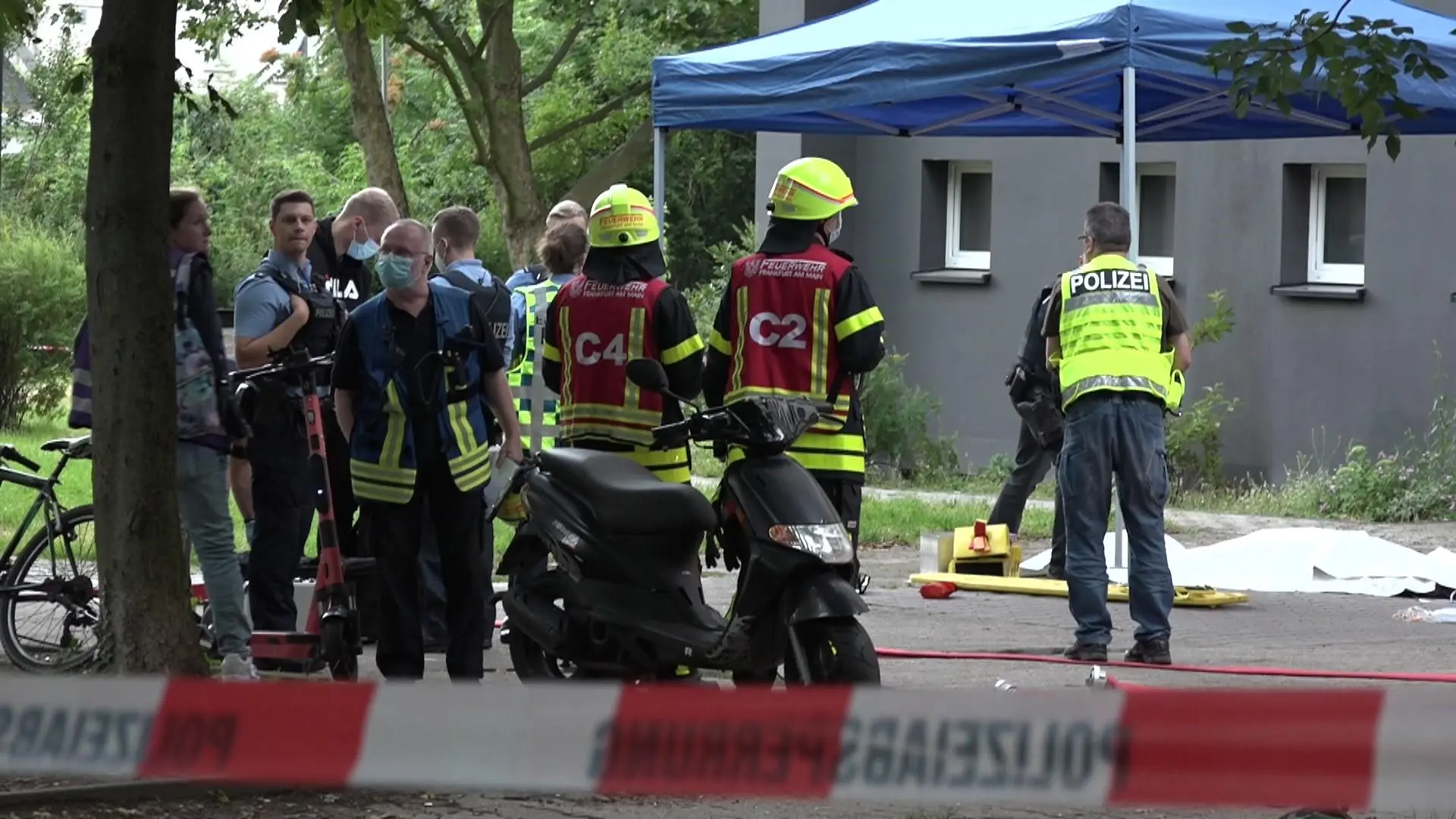 Brand in Frankfurt