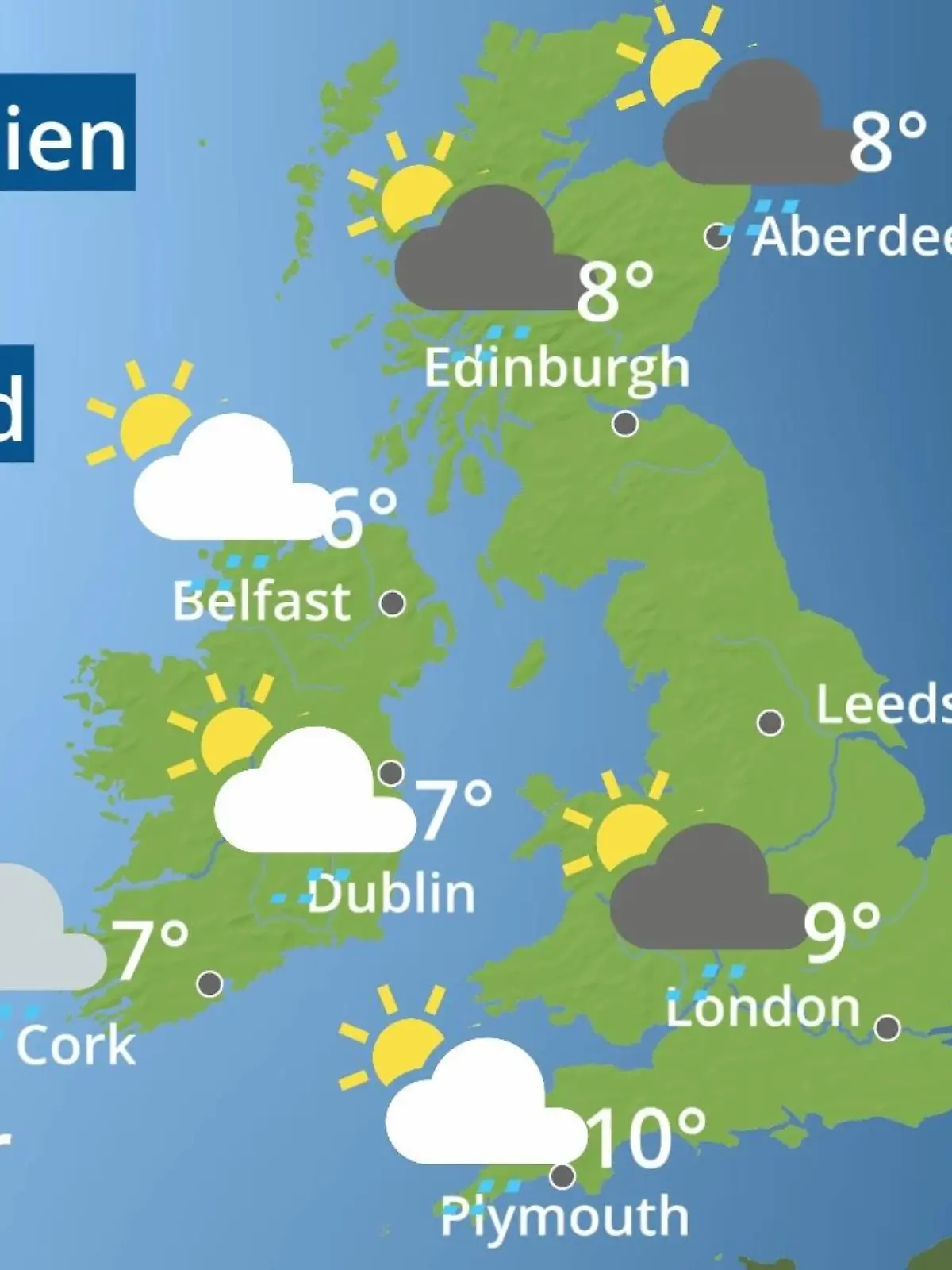 Bild zu: "England, Schottland, Wales: Wie wird das Wetter?"