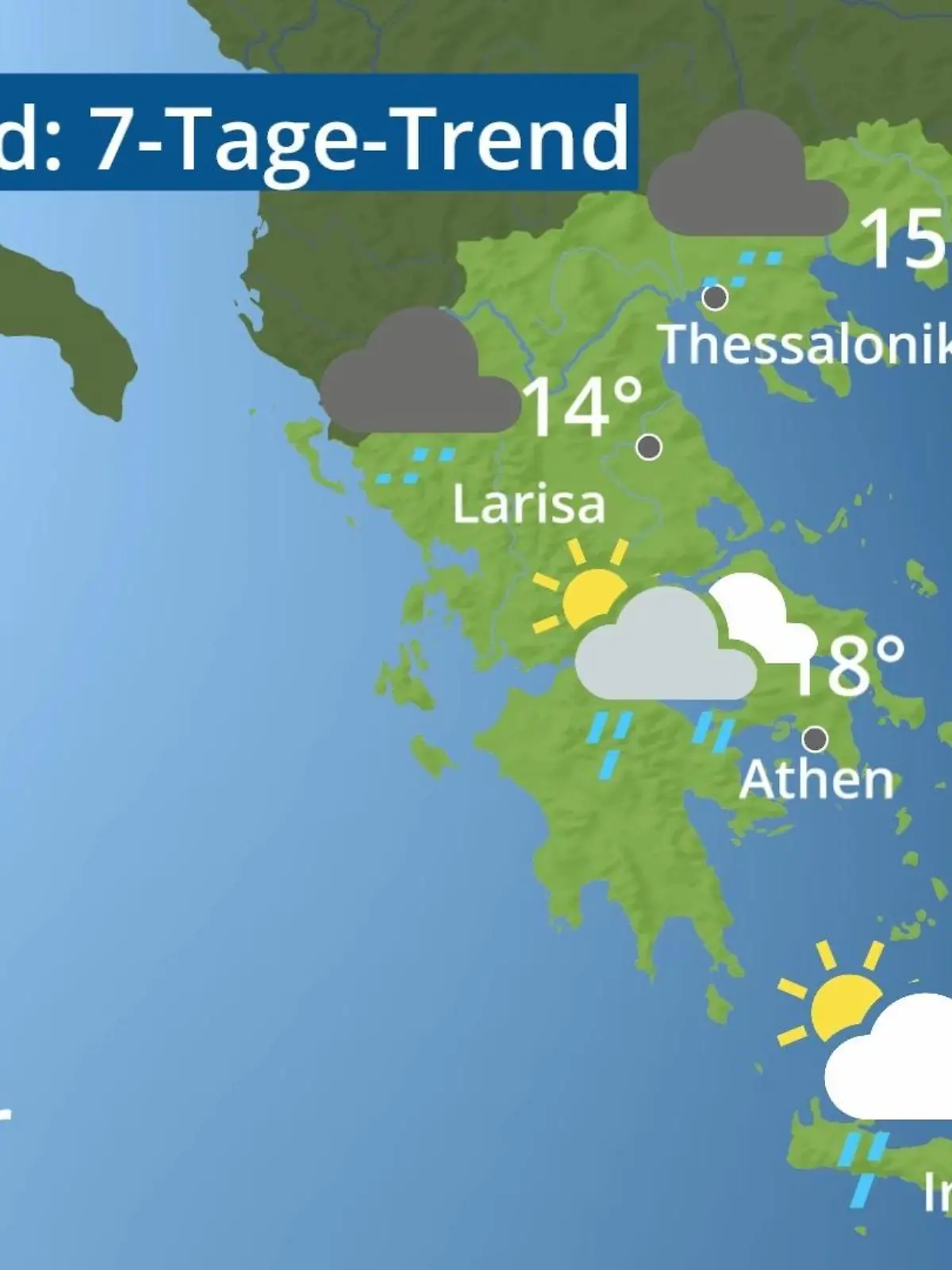 Bild zu: "Griechenland: Wie wird das Wetter?"