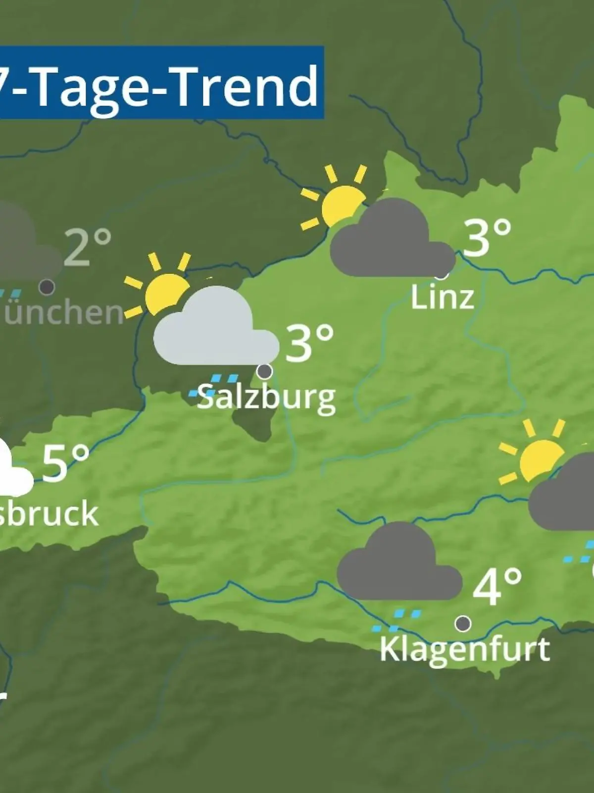 Bild zu: "Österreich: Wie wird das Wetter?"