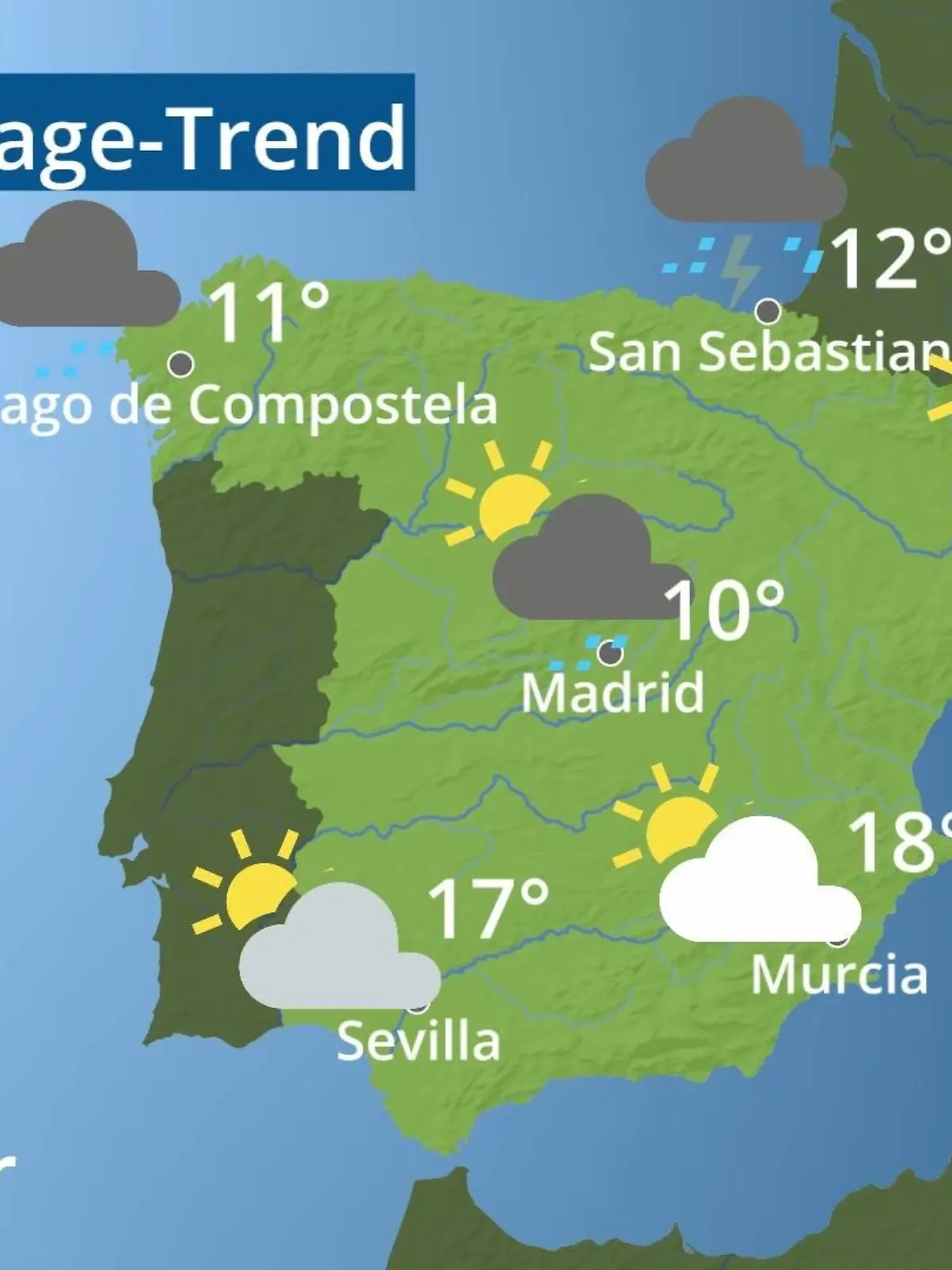 Bild zu: "Spanien: Wie wird das Wetter?"