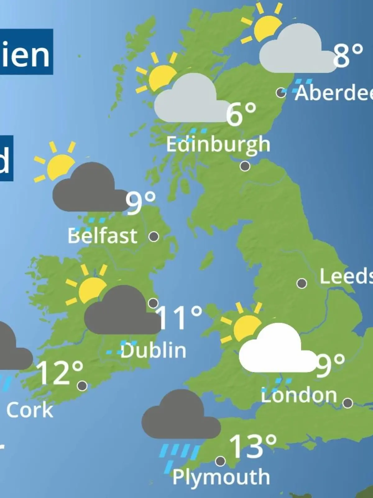 Bild zu: "England, Schottland, Wales: Wie wird das Wetter?"
