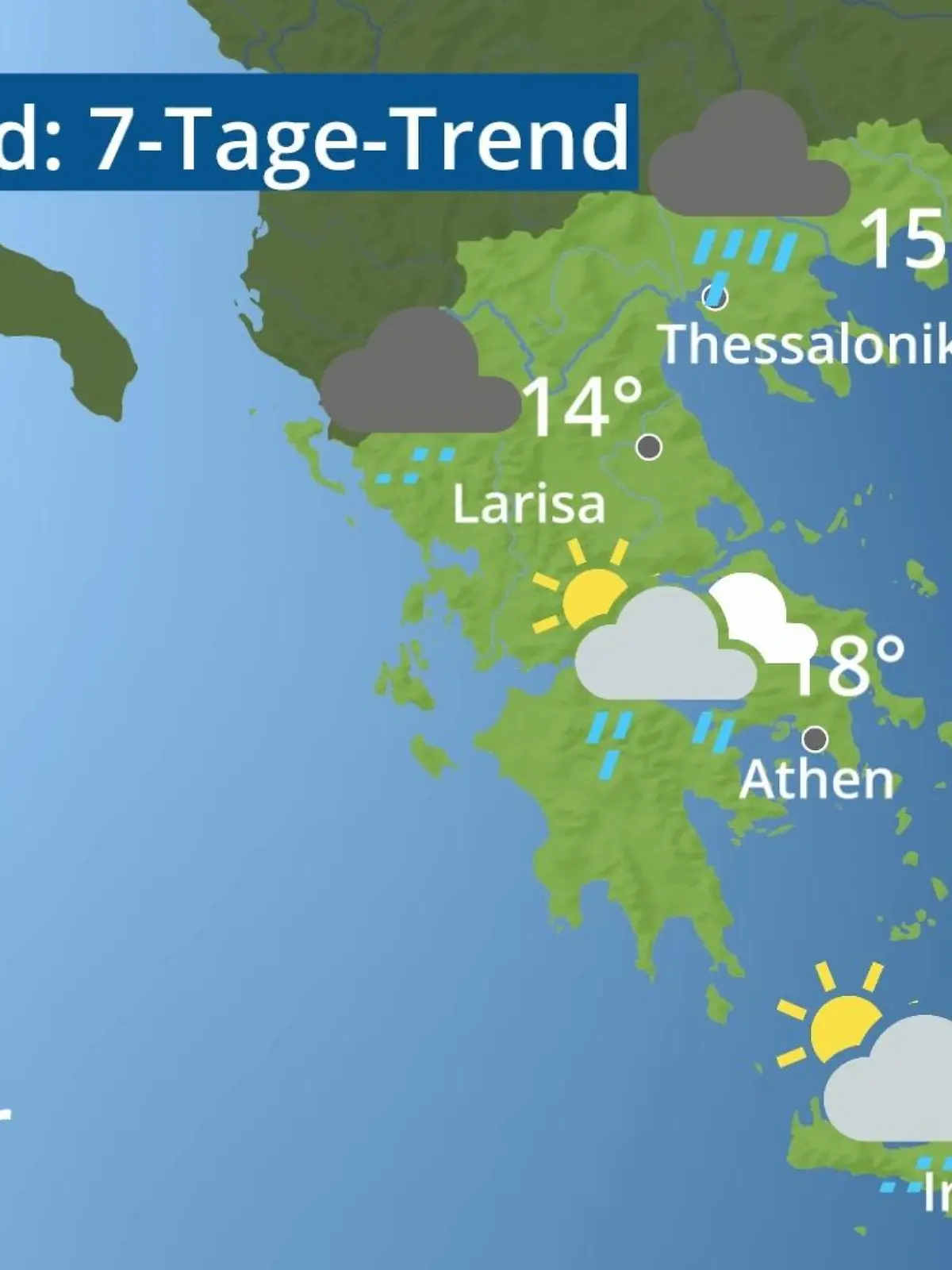 Bild zu: "Griechenland: Wie wird das Wetter?"