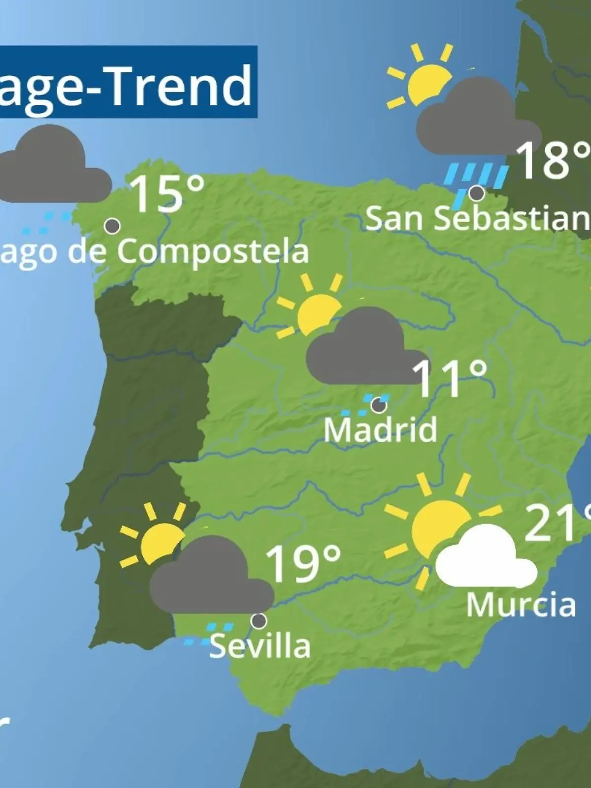 Bild zu: "Spanien: Wie wird das Wetter?"