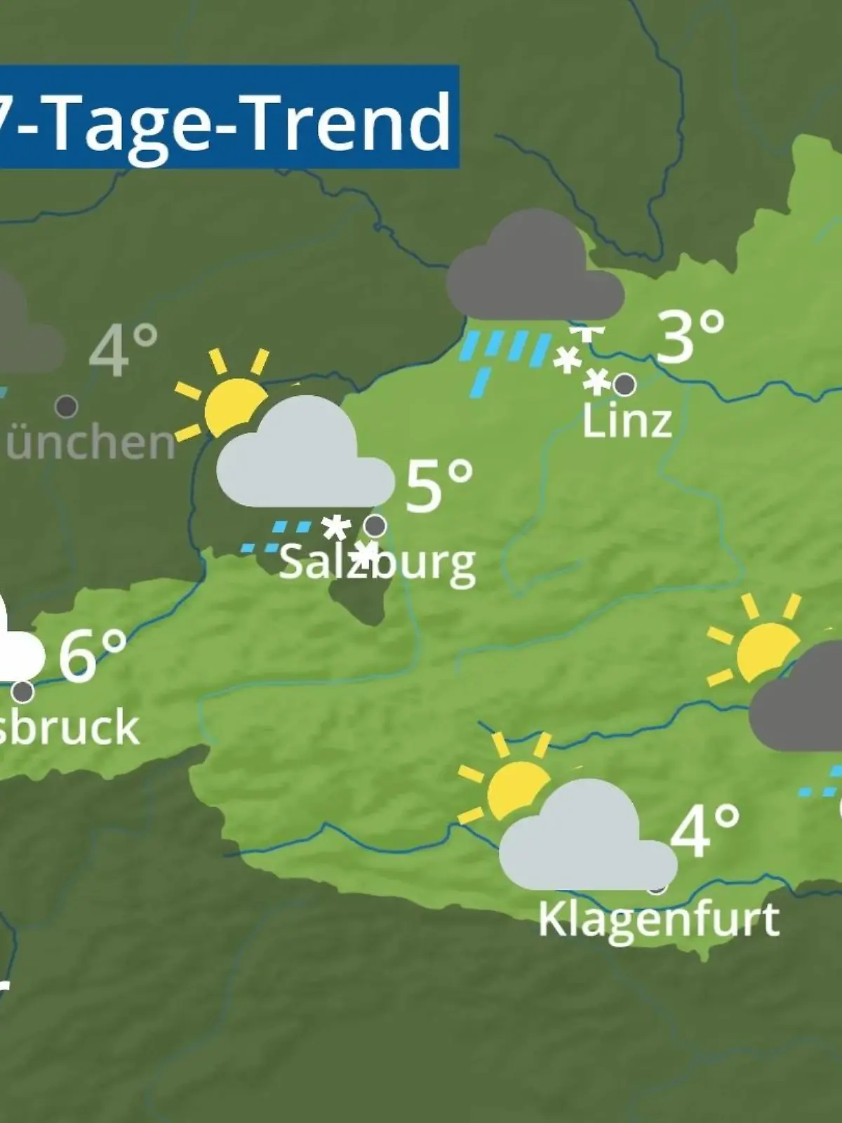 Bild zu: "Österreich: Wie wird das Wetter?"