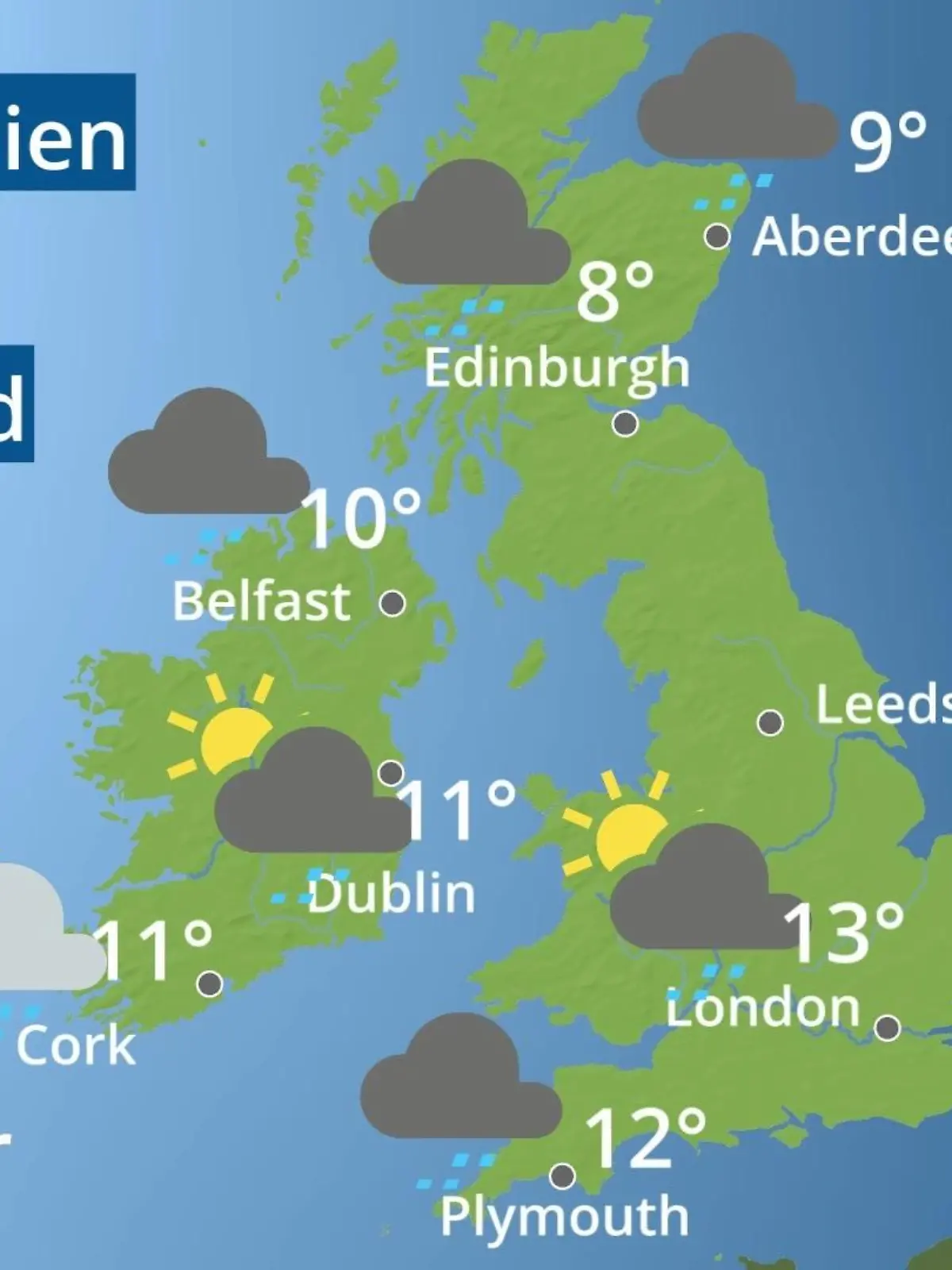 Bild zu: "England, Schottland, Wales: Wie wird das Wetter?"
