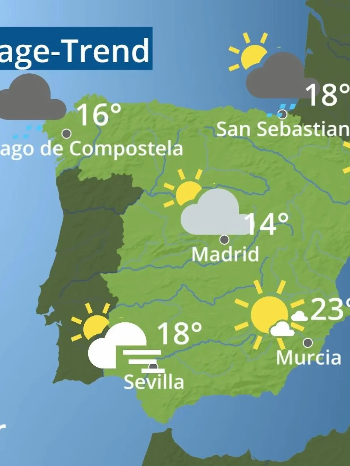 Bild zu: "Spanien: Wie wird das Wetter?"