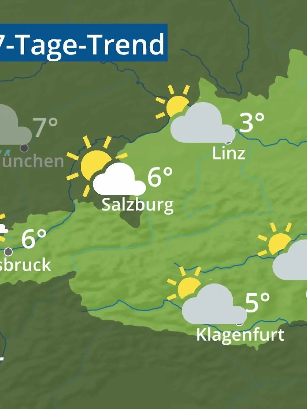 Bild zu: "Österreich: Wie wird das Wetter?"